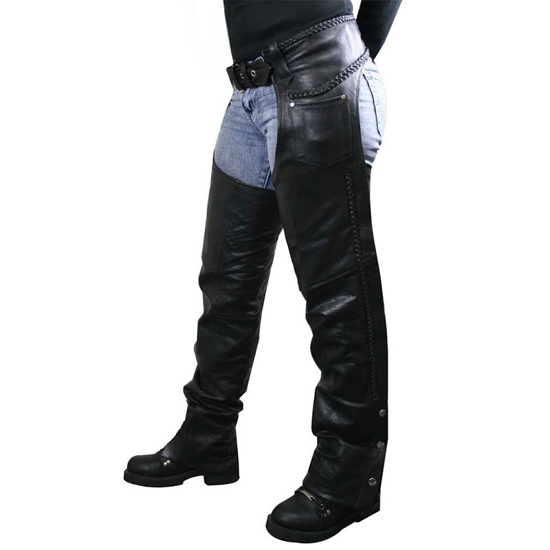 Motorbike Leather Chaps