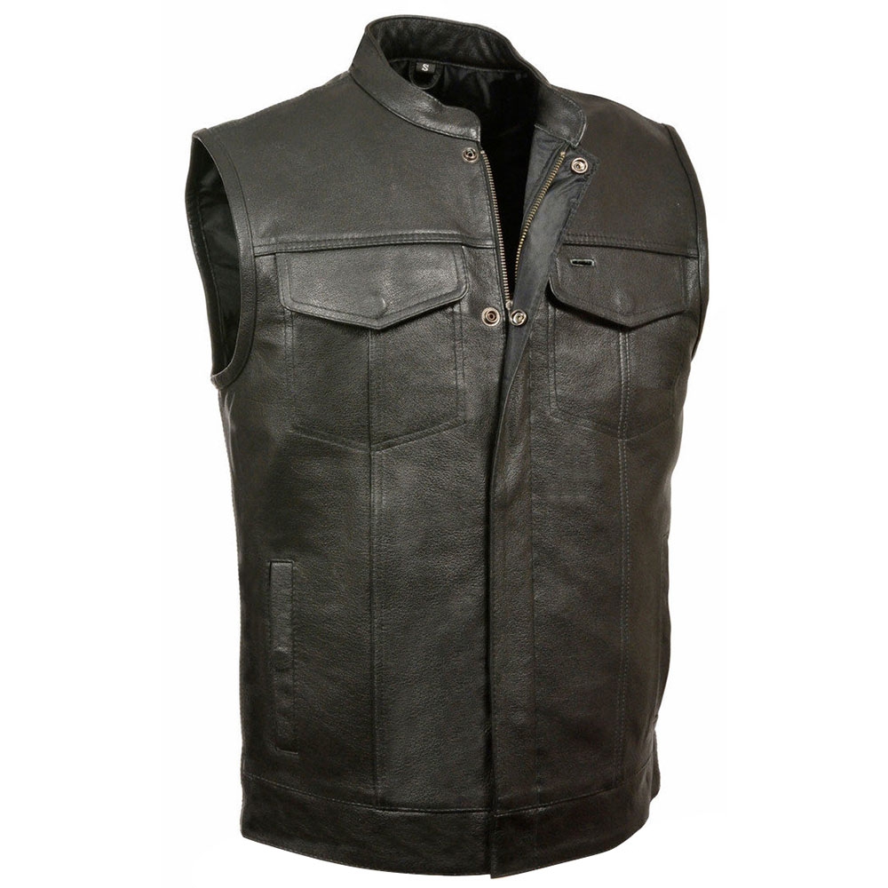 Motorbike Leather Vest