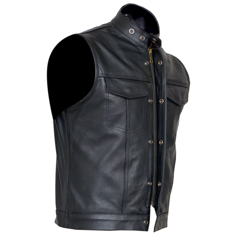 Motorbike Leather Vest