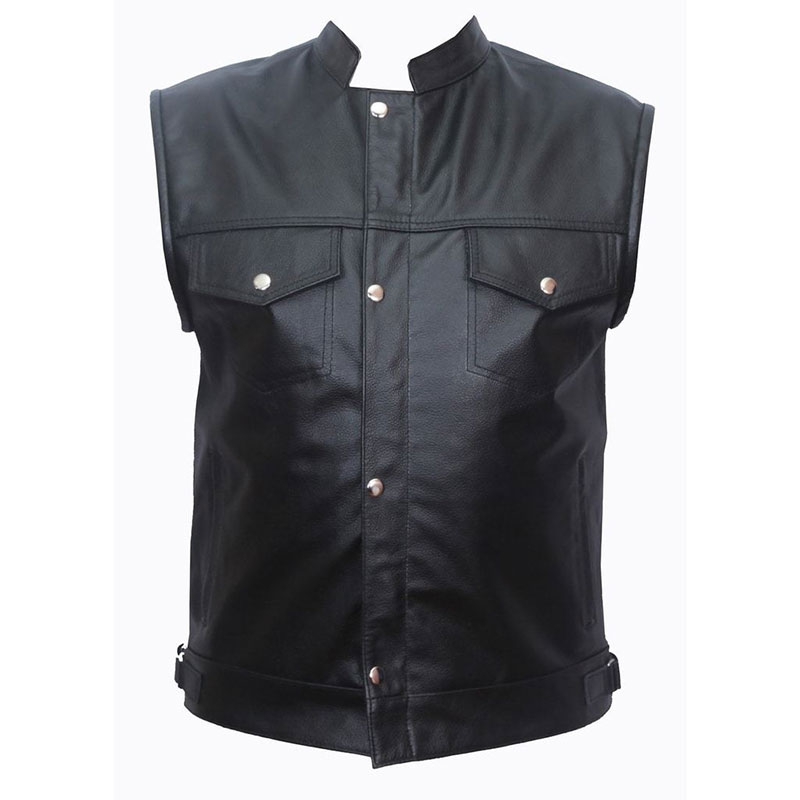 Motorbike Leather Vest
