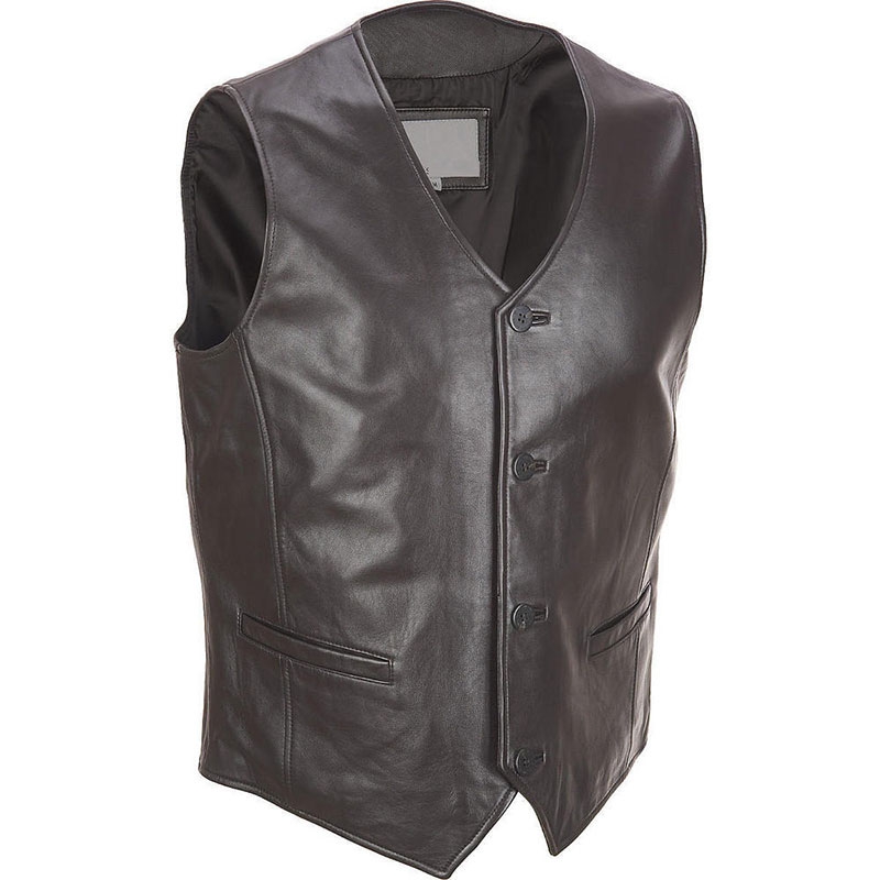 Motorbike Leather Vest